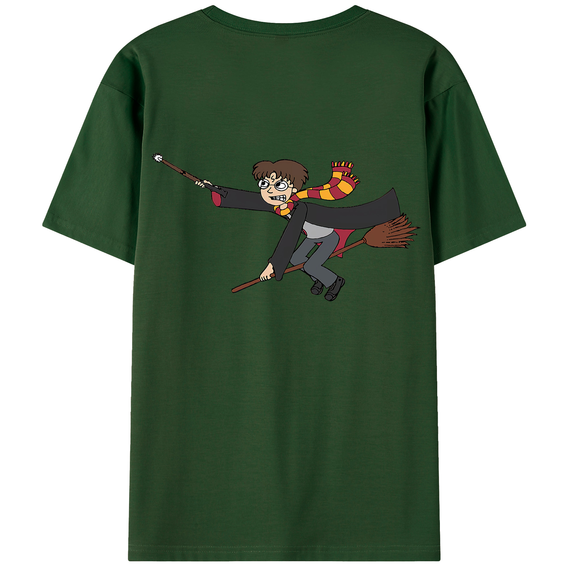 （画像用） Harry Potter ハリー・ポッターシリーズ 綿100％半袖Tシャツ（背面プリント）
